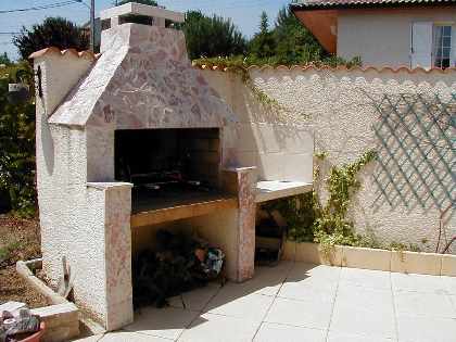 Close-up of the BBQ